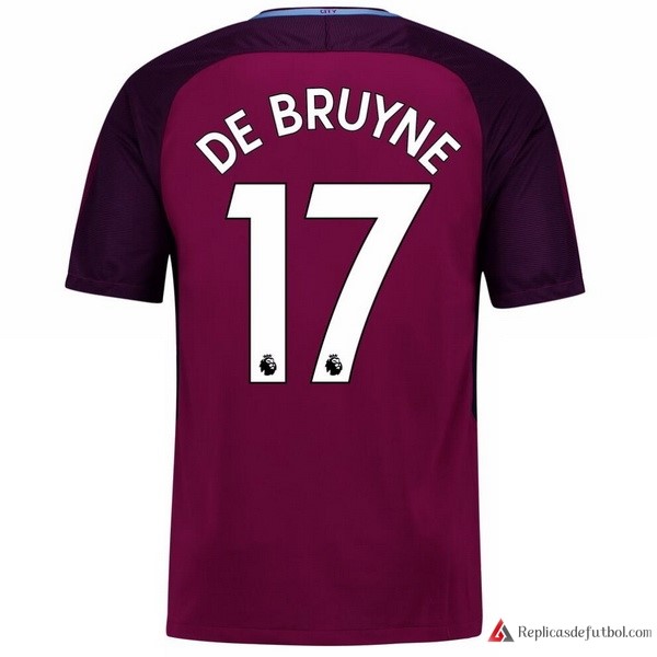 Camiseta Manchester City Segunda equipación De Bruyne 2017-2018